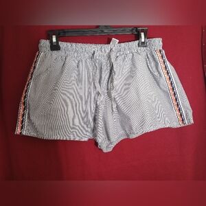 Striped Shorts with Side Detailing